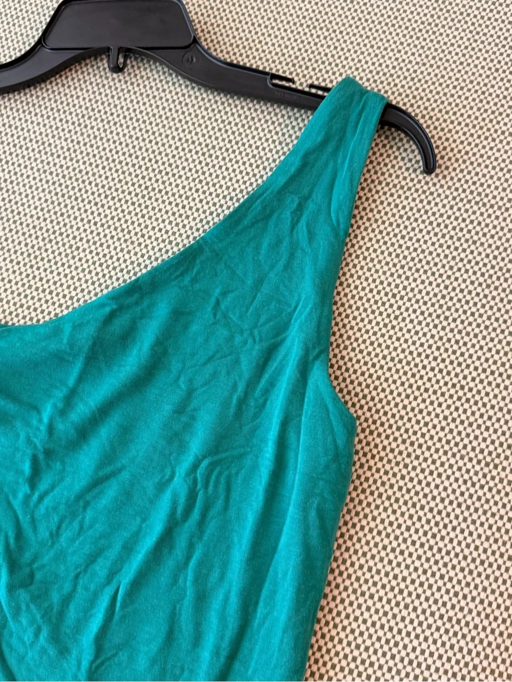 J. Crew One-Shoulder Modal Knit Top in Teal Green EUC #128